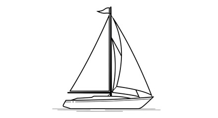 Simple Line Art Illustration of a Whisk for Cooking and Baking