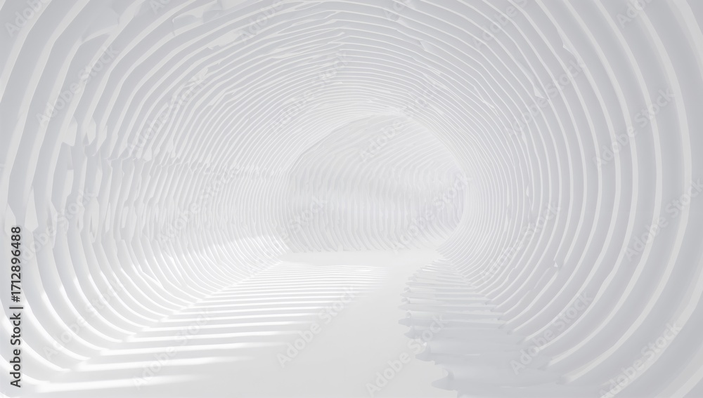 Poster abstract waves backdrop with minimalistic white design and geometric shapes, created through generat