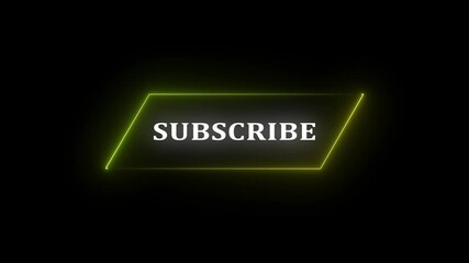 Creative neon animation of the subscribe “Font of Emotion” with glowing blue light effects and a sleek black background. - Powered by Adobe