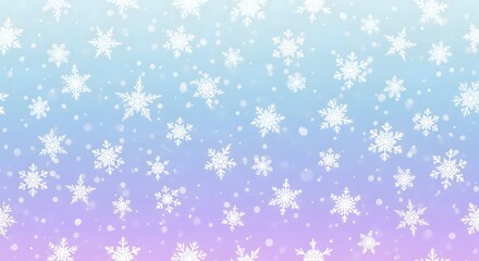 Seamless Winter Pattern with Snowflakes and Pine Branches - Festive Holiday Background