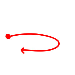 Messy arrow lines doodle