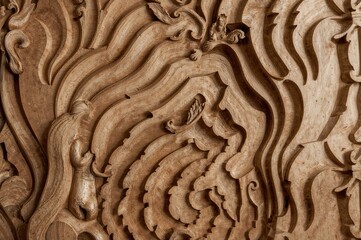 Architectural models crafted from wood