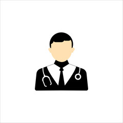 Doctor icon design template vector isolated illustration
