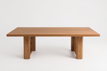Isolated wooden surface on a white backdrop
