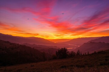 Obraz premium Beautiful Landscape at Dusk