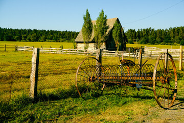 rural landscape with farm
