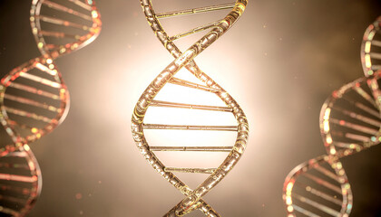 Helical Serum Bottle with UV Reactive Liquid Spiraling Like DNA Strand for Bio Luminary Skincare Science Visuals