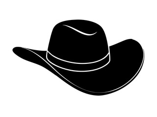 cowboy hat  silhouette vector,cowboy hat icon vector