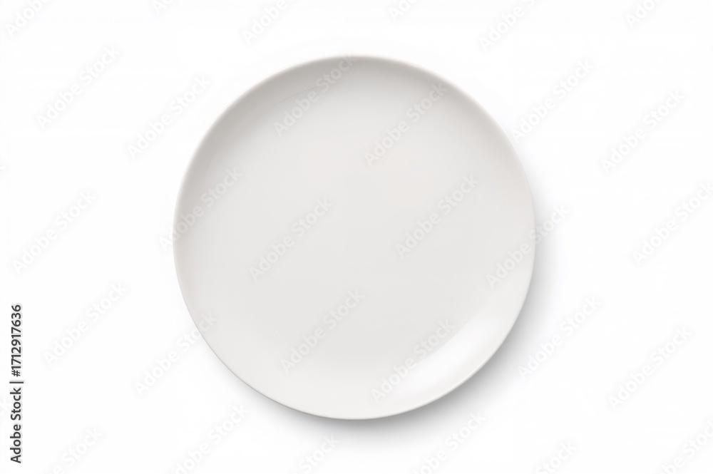 Poster A shiny dish separated on a white background using a clipping path