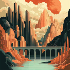 landscape, sky, mountain, mountains, nature, sunset, sunrise, lake, cloud, forest, clouds, sun, tree, hill, valley, water, view, sea, blue, panorama, beauty, morning, dawn, fog, snow
