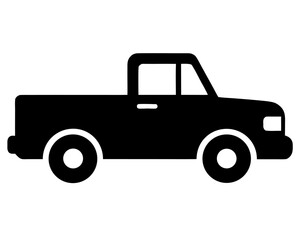 pickup  black silhouette vector,pickupicon