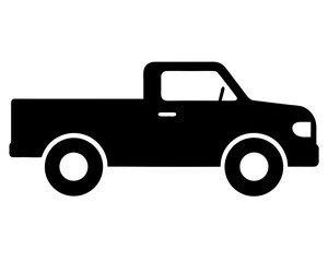 pickup  black silhouette vector,pickupicon