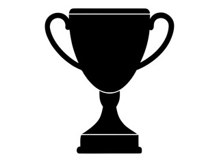 trophy black silhouette vector,win trophy icon
