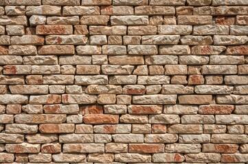 Obraz premium Stonework component of a historic structure's wall. Premium photo backdrop, pattern, abstract, texture, design, antique, home, architecture, construction, facade