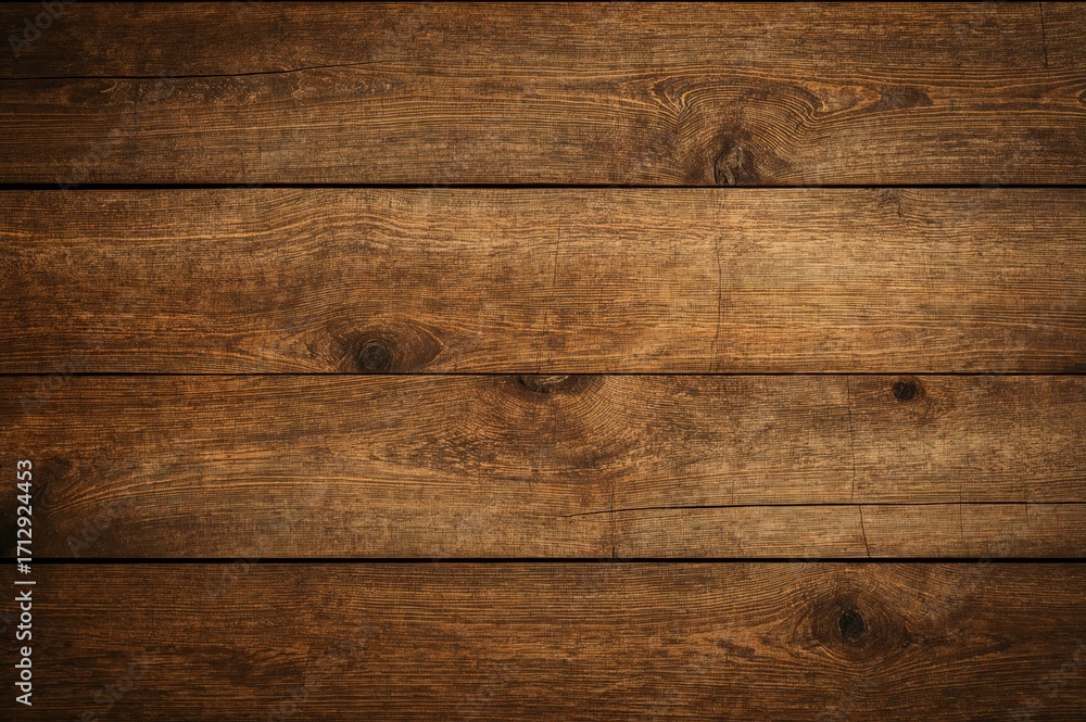 Poster close-up of textured wooden planks showcasing a rustic pattern and abstract lines