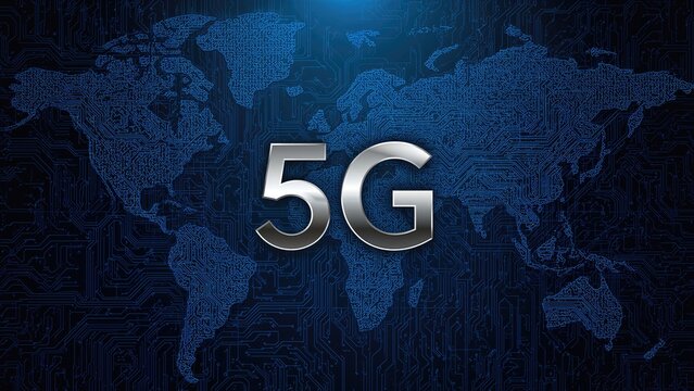 Tech-inspired world map circuit texture - Powered by Adobe