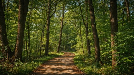 Fototapeta premium Trail through the forest