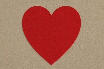 Heart shaped decoration on cloth for Valentine's Day
