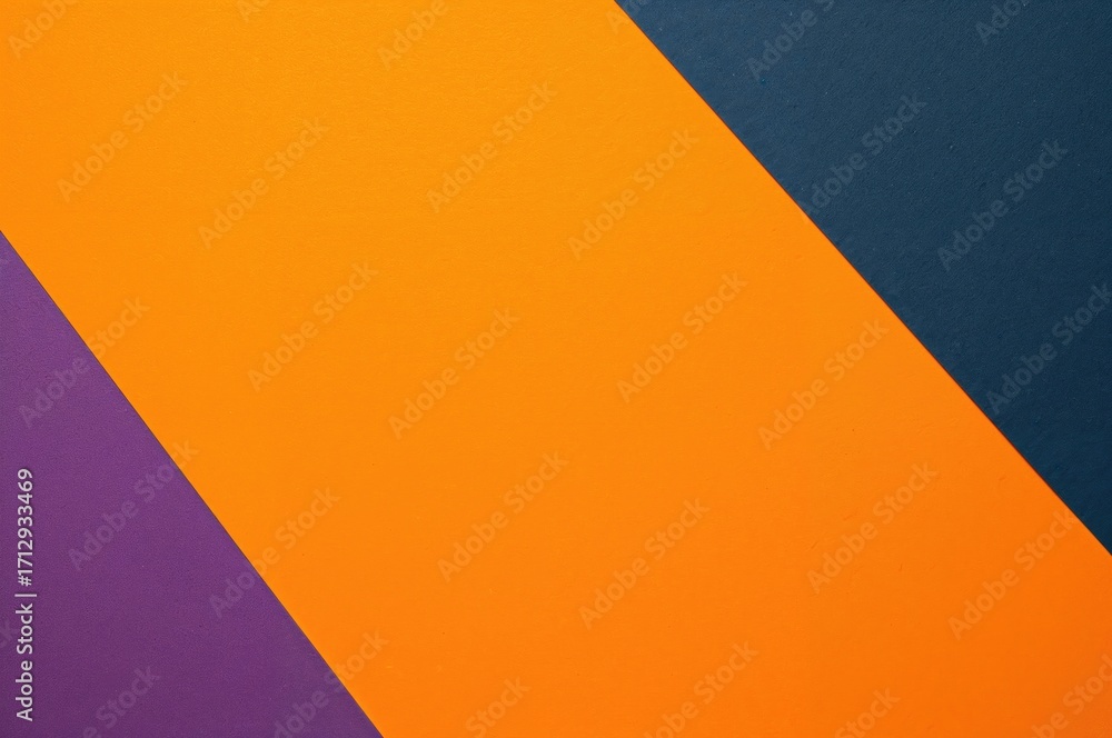 Poster orange textured paper backdrop with purple and navy blue edging. retro abstract ginger cardboard pat