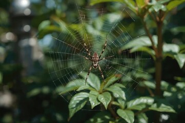 Spider with a distinctive cross pattern found in a backyard