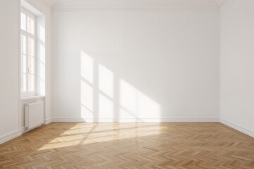 Sunlit spacious apartment featuring wooden parquet and balcony in a vintage structure
