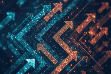 Collection of directional icons for web and mobile interfaces