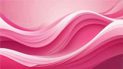 Abstract pink background with flowing lines and wave design