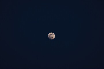 Fototapeta premium The moon rises at midnight and sets by noon