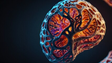 Artificial brain with nano science representation of neural nets visualized in futuristic concept highlighting intelligence, connectivity, and digital innovation