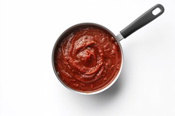 Classic meat-based Italian sauce on a white backdrop