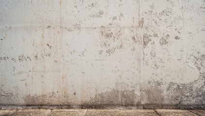 Obraz premium The surface pattern of a light gray cement road barrier
