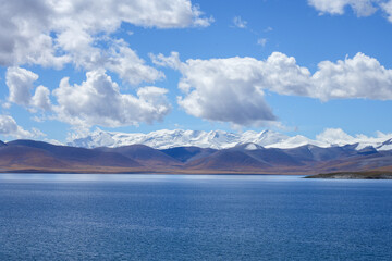 lake and mountains in Tibet
