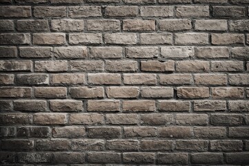 Obraz premium Vintage brick wall texture with abstract pattern and design elements