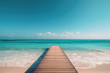 Fototapeta premium Vacation theme with ocean vibes