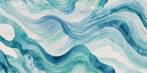 Fototapeta premium Abstract blue ocean sea surface water wave and curve line background. Vector illustration. 