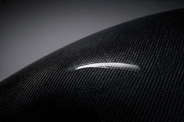 The illuminated carbon fiber hood creates a dynamic visual effect