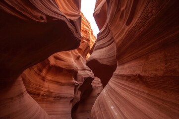Wide-angle photograph showcasing magnificent sandstone formations in a scenic desert location during a beautiful morning.