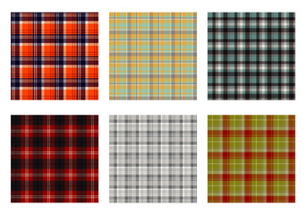 plaid flannel checkered seamless pattern background