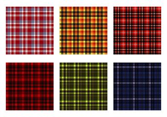 plaid flannel checkered seamless pattern background