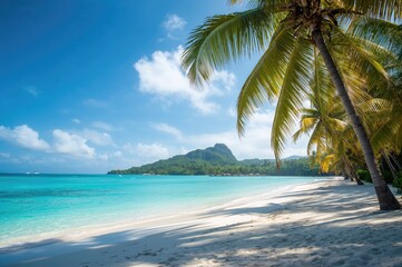 Stunning seaside view on an exotic island getaway