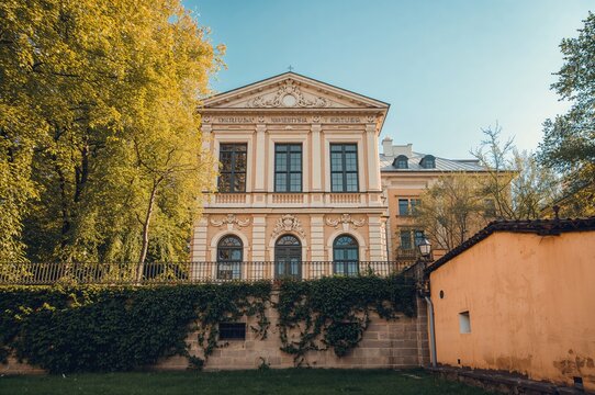 Historic Dwor Artusa architecture in a European city