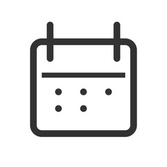 Calendar Date Icon Vector for Scheduling Applications