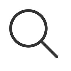 Magnifying Glass Search Icon Vector for Web Applications