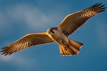Bird of prey with sharp eyesight