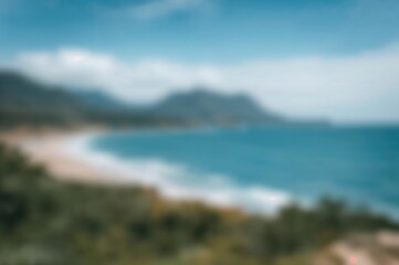 Stunning Abstract Scene with Soft Focus on Mountain Landscape