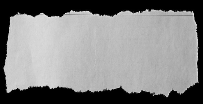 Torn paper on black