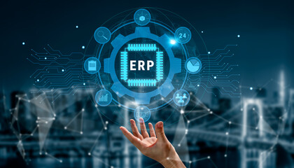 Enterprise Resource Planning (ERP) system for business process management. This ERP software solution integrates core business functions for efficiency. Motif