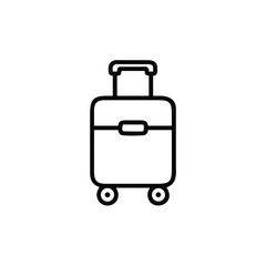 suitcase icon vector illustration