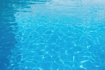 Obraz premium Water in a Clear Blue Swimming Pool