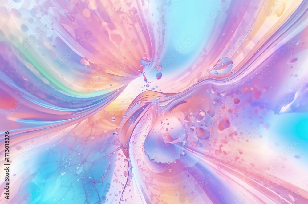 Poster a captivating three-dimensional colorful abstract display